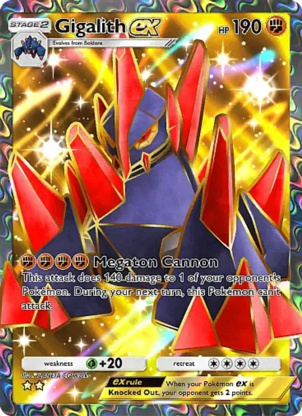 Gigalith ex – Pokémon Pocket Karte aus Fantastical Parade