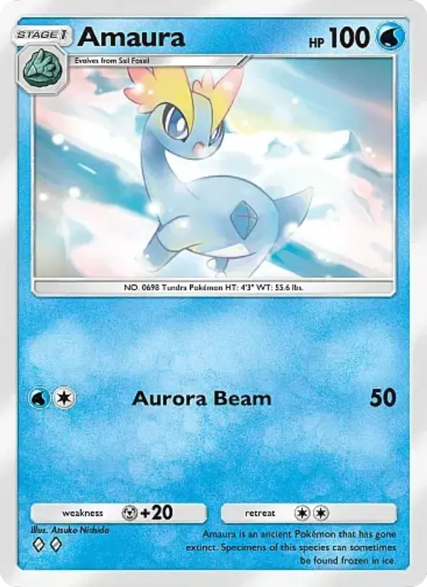 Amaura – Pokémon Pocket Karte aus Fantastical Parade
