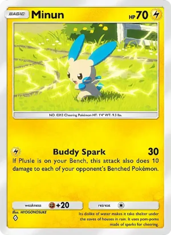 Minun – Pokémon Pocket Karte aus Fantastical Parade