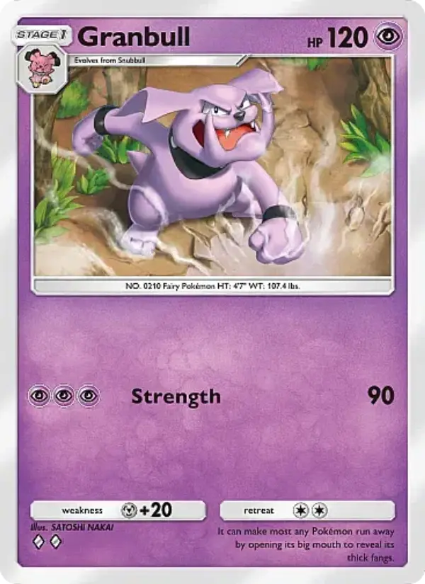 Granbull – Pokémon Pocket Karte aus Fantastical Parade