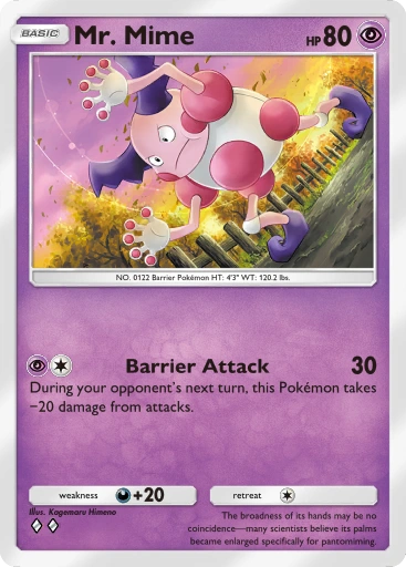 Mr. Mime – Pokémon Pocket Karte aus Genetic Apex