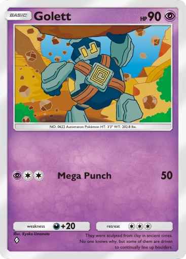 Golett – Pokémon Pocket Karte aus Genetic Apex
