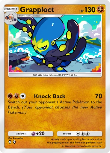Grapploct – Pokémon Pocket Karte aus Genetic Apex