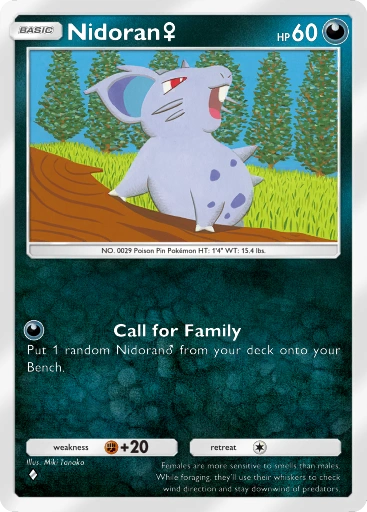 Nidoran♀ – Pokémon Pocket Karte aus Genetic Apex