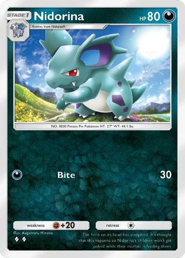 Nidorina – Pokémon Pocket Karte aus Genetic Apex
