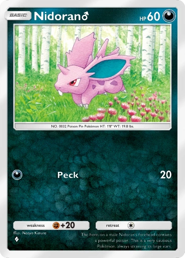 Nidoran♂ – Pokémon Pocket Karte aus Genetic Apex