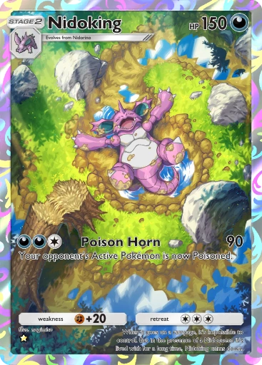 Nidoking – Pokémon Pocket Karte aus Genetic Apex