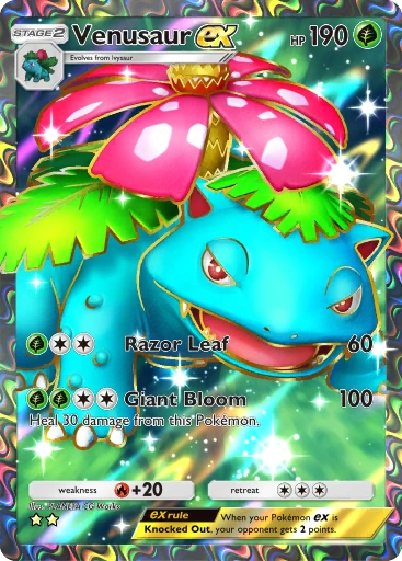 Venusaur ex – Pokémon Pocket Karte aus Genetic Apex