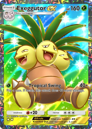 Exeggutor ex – Pokémon Pocket Karte aus Genetic Apex