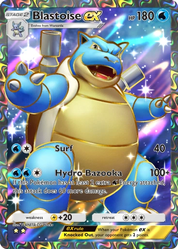 Blastoise ex – Pokémon Pocket Karte aus Genetic Apex