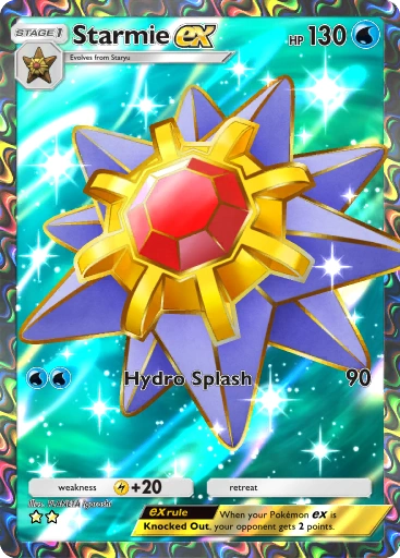 Starmie ex – Pokémon Pocket Karte aus Genetic Apex