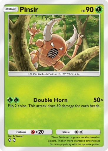 Pinsir – Pokémon Pocket Karte aus Genetic Apex