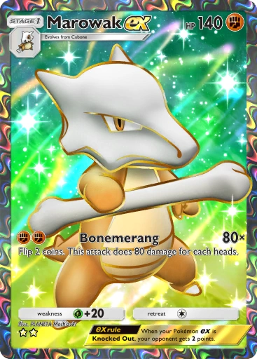 Marowak ex – Pokémon Pocket Karte aus Genetic Apex