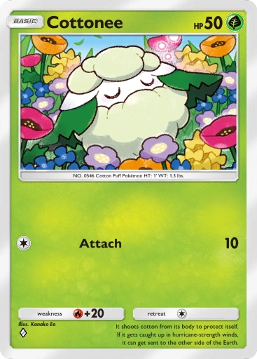 Cottonee – Pokémon Pocket Karte aus Genetic Apex