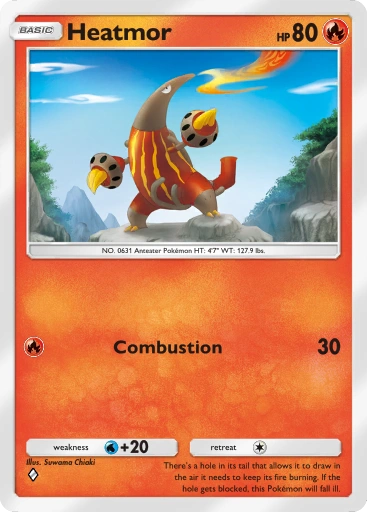 Heatmor – Pokémon Pocket Karte aus Genetic Apex