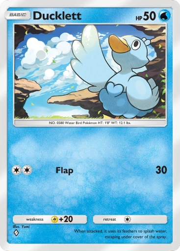 Ducklett – Pokémon Pocket Karte aus Genetic Apex