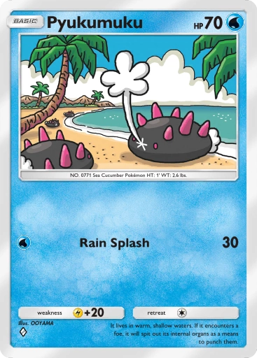Pyukumuku – Pokémon Pocket Karte aus Genetic Apex