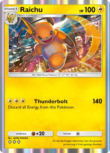Raichu – Pokémon Pocket Karte aus Genetic Apex