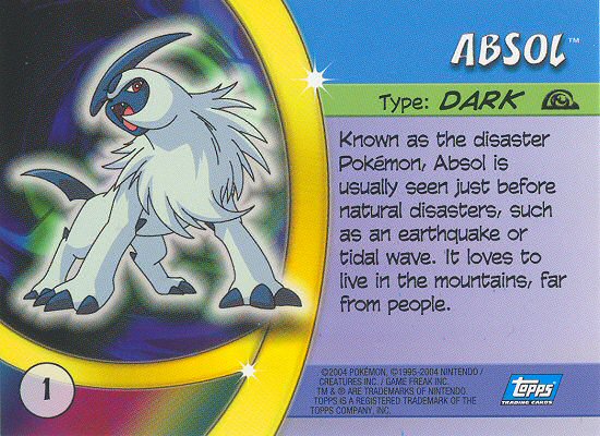 Absol Rückseite