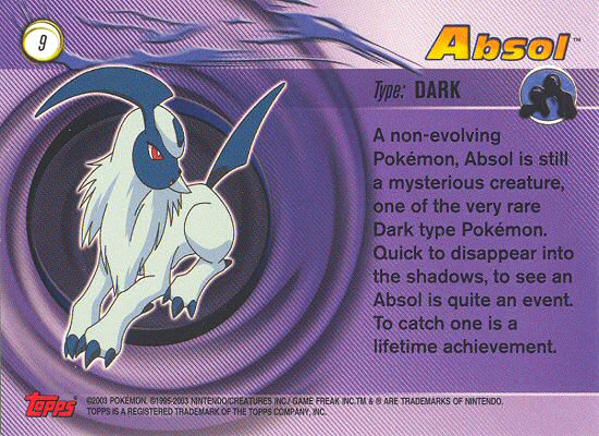 Absol Rückseite