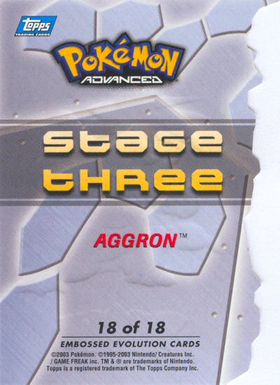 Aggron Rückseite