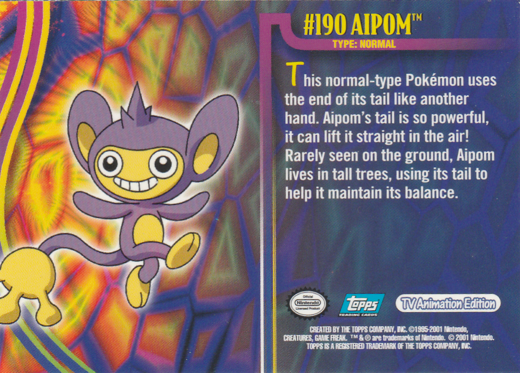 Aipom Rückseite