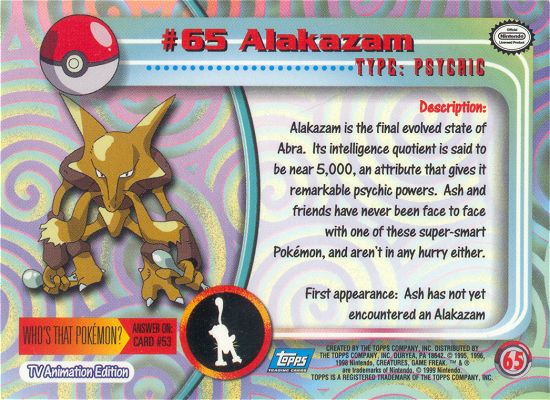Alakazam Rückseite