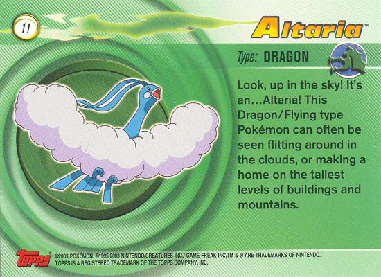 Altaria Rückseite