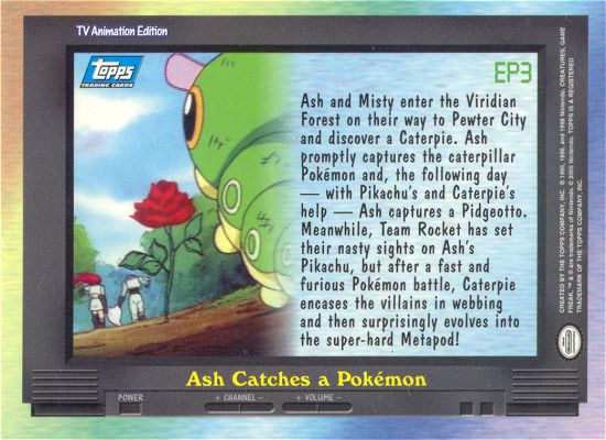 Ash Catches a Pokemon Rückseite