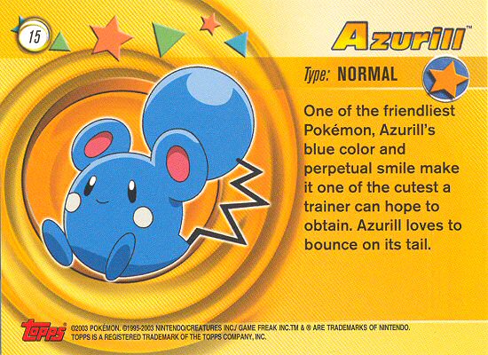 Azurill Rückseite