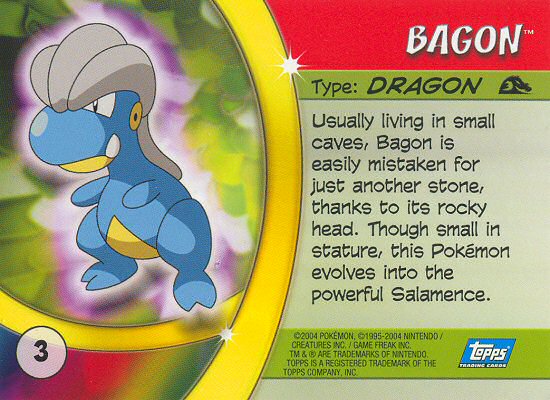 Bagon Rückseite