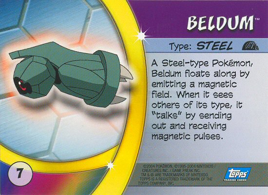 Beldum Rückseite
