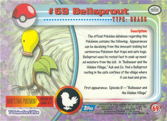 Bellsprout Rückseite
