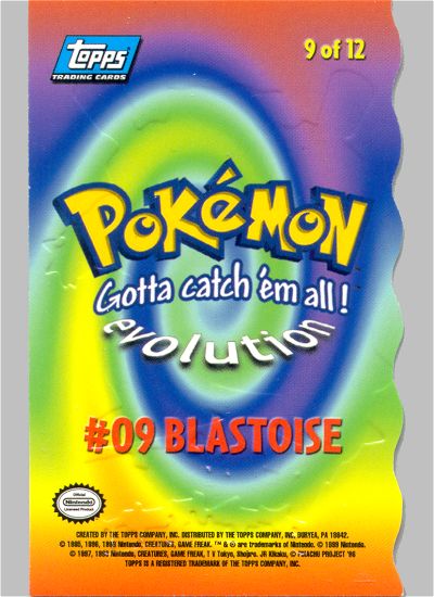 Blastoise Rückseite