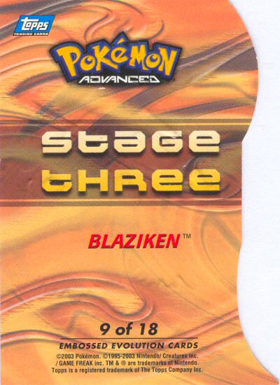 Blaziken Rückseite