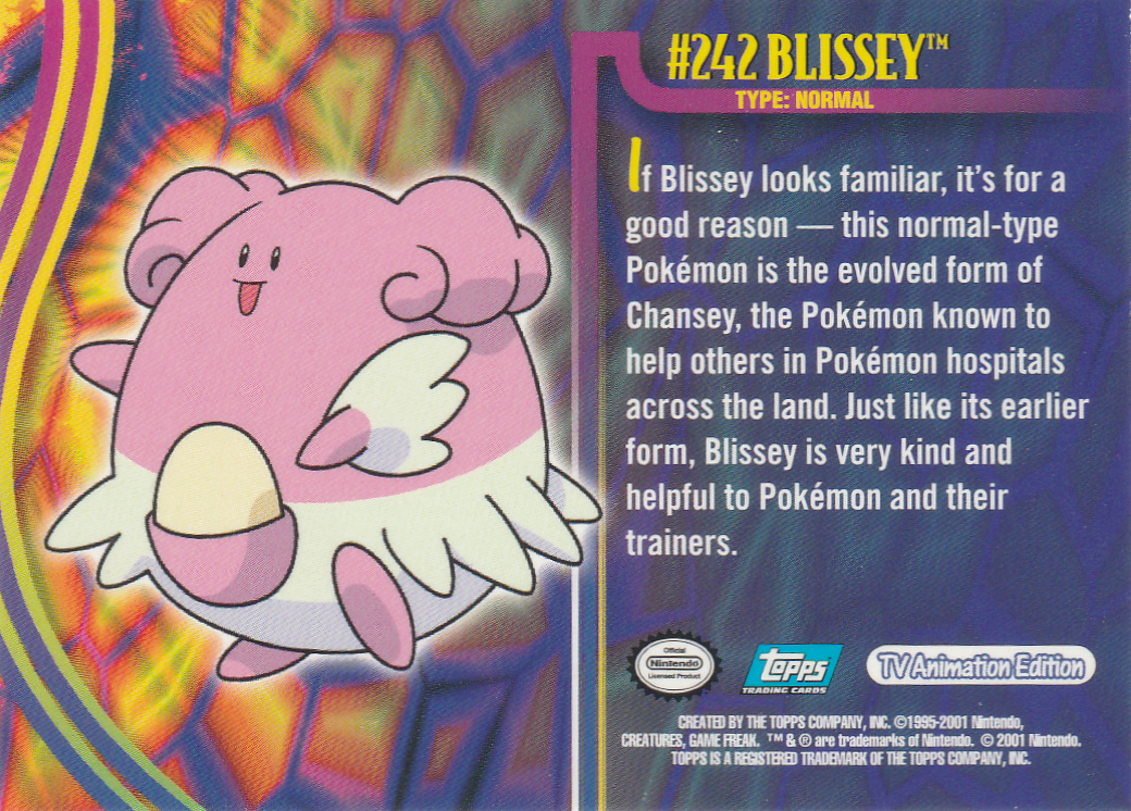 Blissey Rückseite