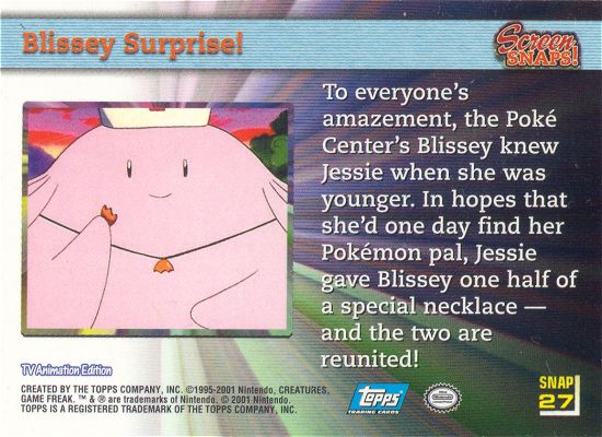 Blissey Surprise! Rückseite