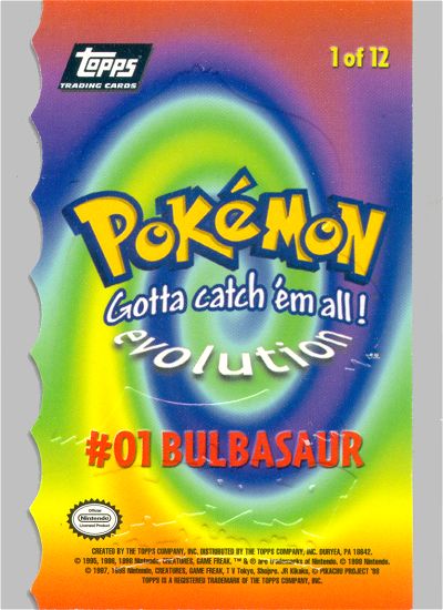 Bulbasaur Rückseite