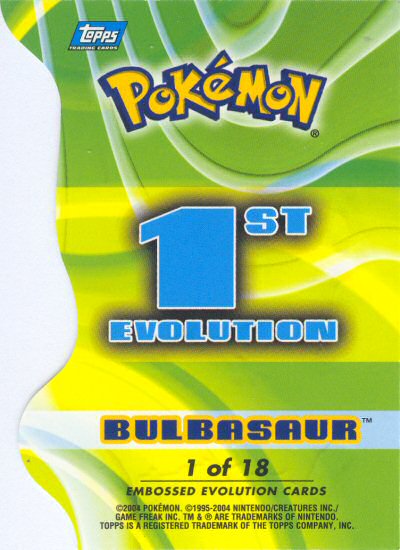 Bulbasaur Rückseite