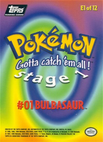 Bulbasaur Rückseite