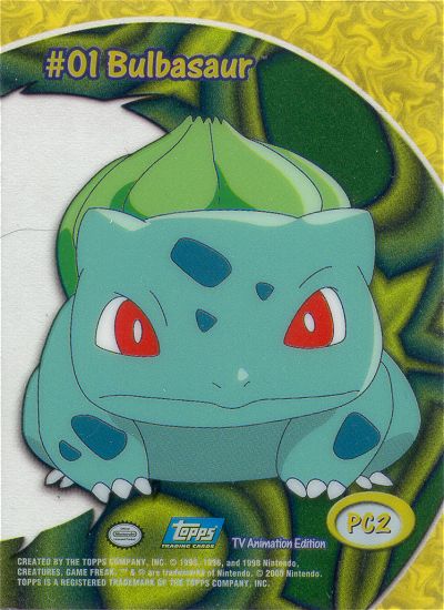 Bulbasaur Rückseite