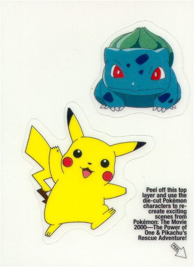 Bulbasaur and Pikachu Rückseite