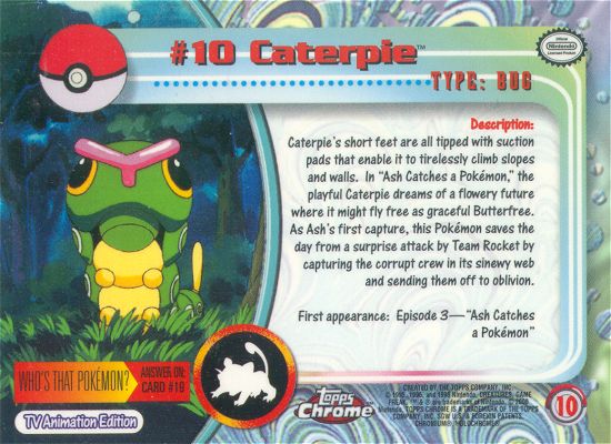 Caterpie Rückseite