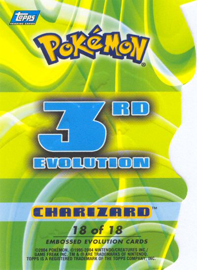 Charizard Rückseite