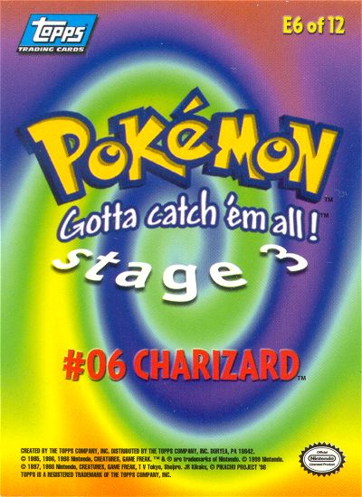 Charizard Rückseite