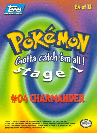 Charmander Rückseite