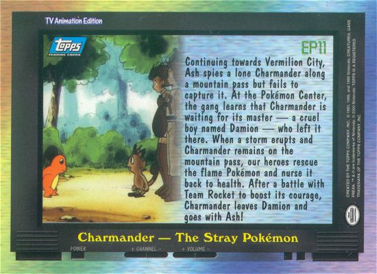 Charmander‚ The Stray Pokemon Rückseite