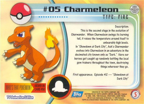 Charmeleon Rückseite