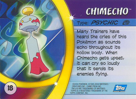 Chimecho Rückseite