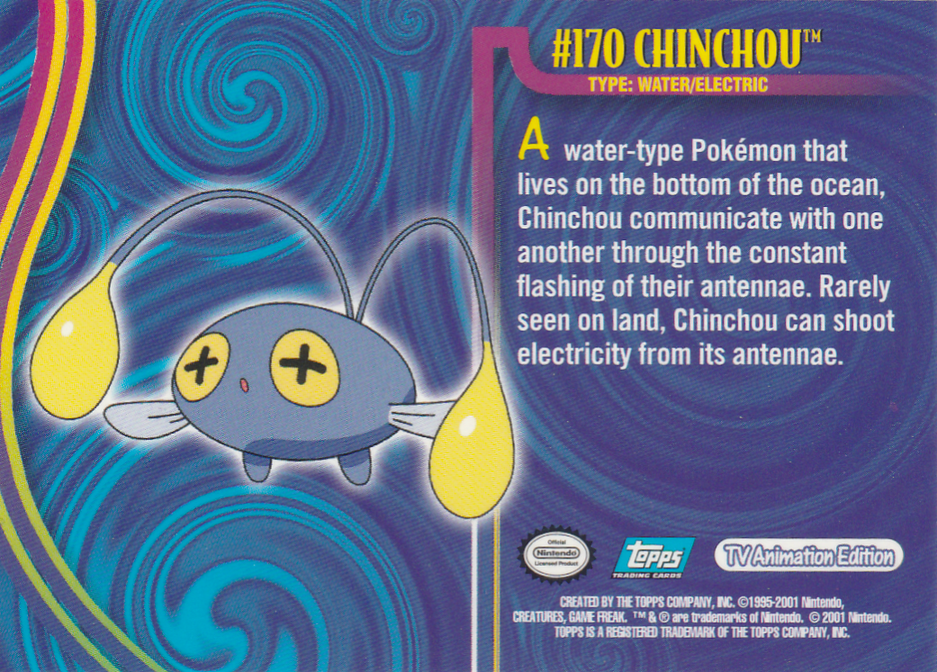 Chinchou Rückseite